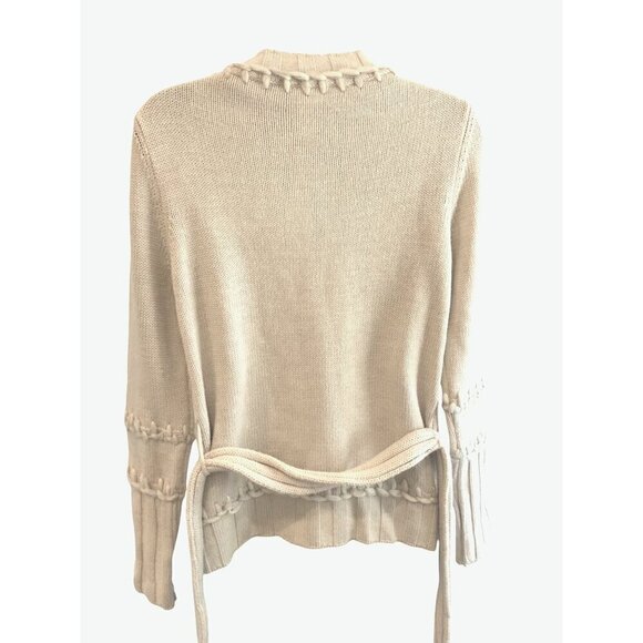 Les Copains womens cardigan beige wool mohair exceptional cond - Picture 6 of 7